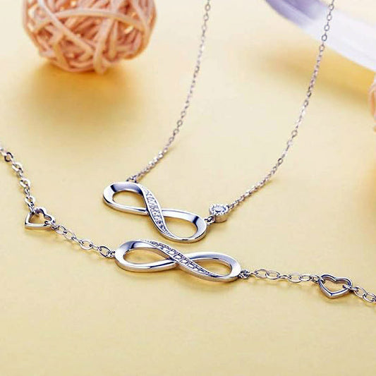 Infinity Love Bracelet - Sterling Silver