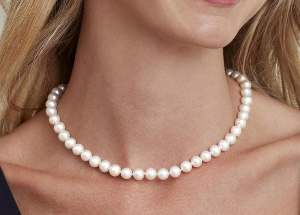 Luxe Pearl Necklace | AAA+ White Freshwater