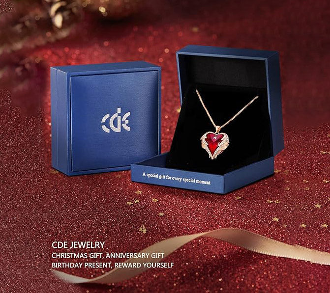 Angel Wings Heart Necklace