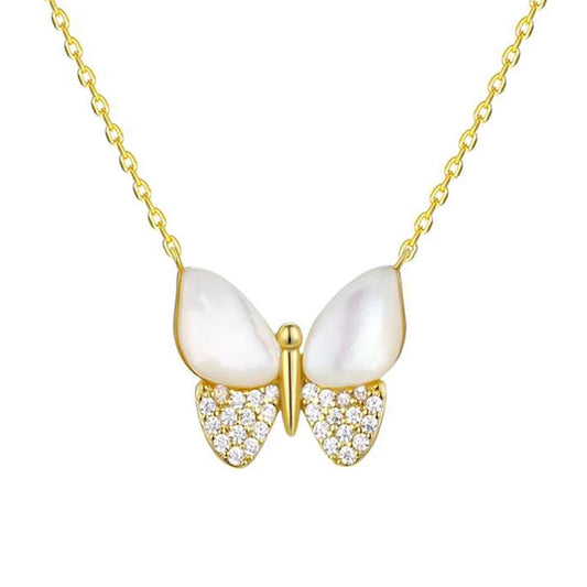 Butterfly Mother-of-Pearl Pendant
