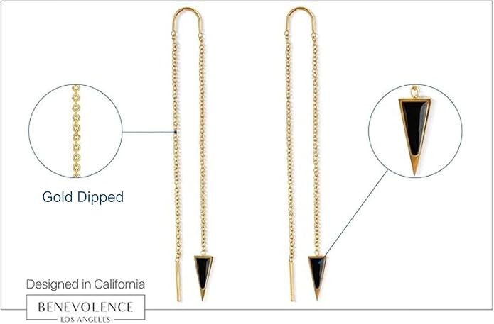 Dagger Threader Earrings — Minimal & Modern