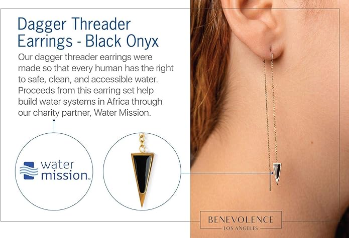 Dagger Threader Earrings — Minimal & Modern