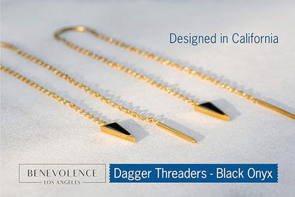 Dagger Threader Earrings — Minimal & Modern