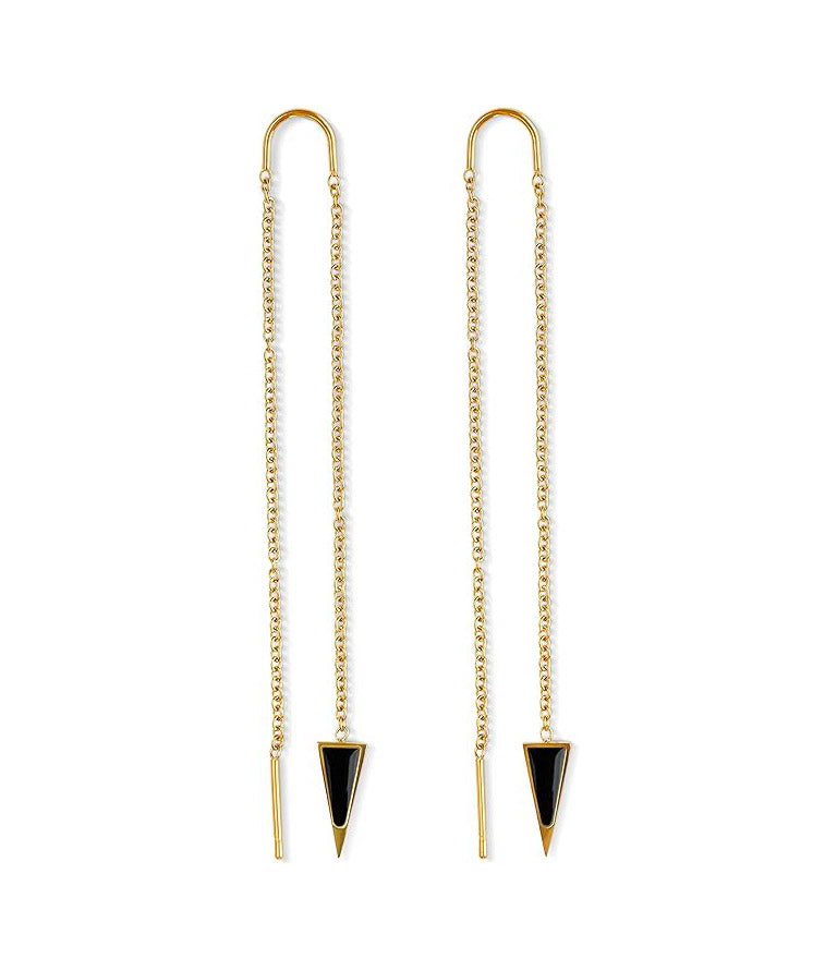 Dagger Threader Earrings — Minimal & Modern