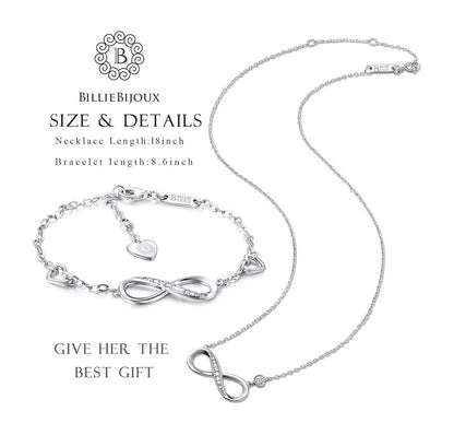 Infinity Love Bracelet - Sterling Silver