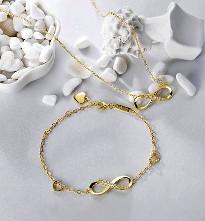 Infinity Love Bracelet - Sterling Silver