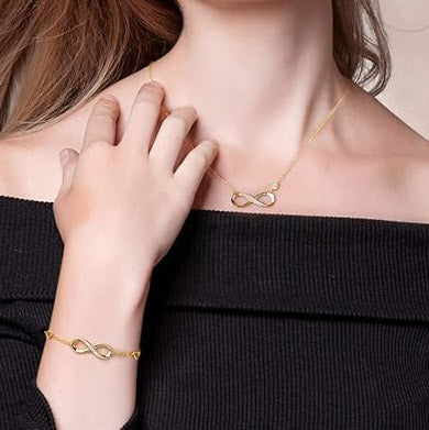 Infinity Love Bracelet - Sterling Silver