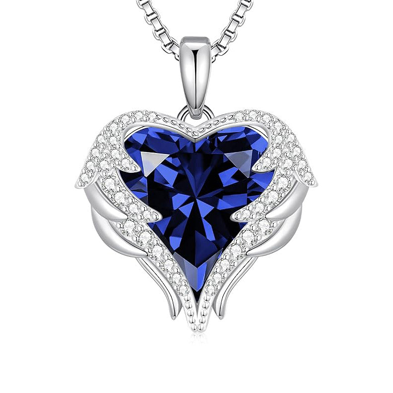 Angel Wings Heart Necklace