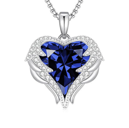 Angel Wings Heart Necklace