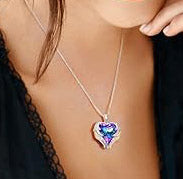 Angel Wings Heart Necklace