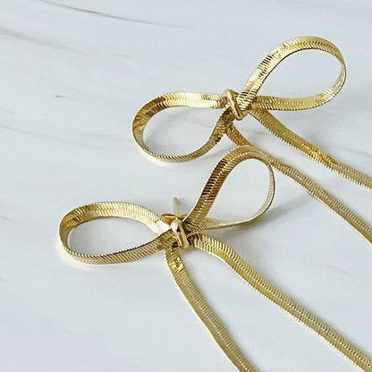 Bowline Long Drop Earrings