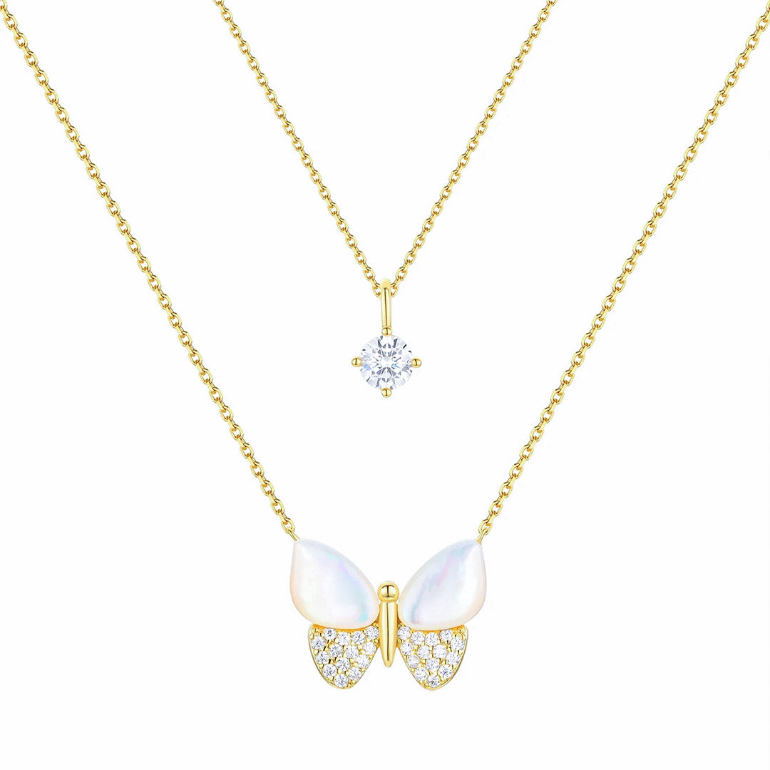 Butterfly Mother-of-Pearl Pendant