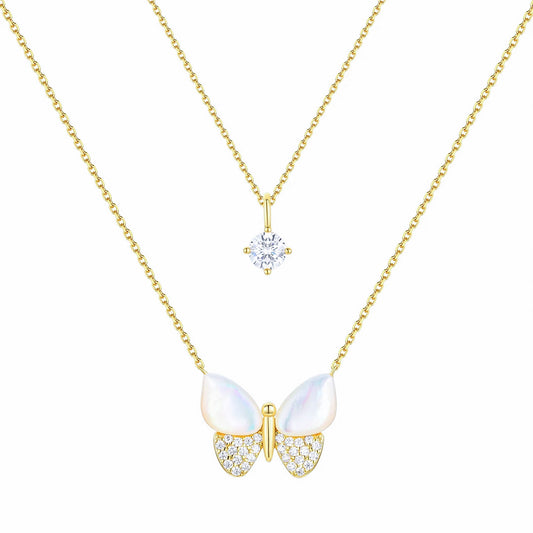 Butterfly Mother-of-Pearl Pendant