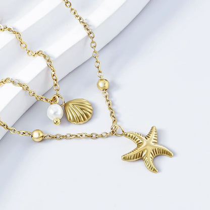 Seaside Layered Charm Necklace