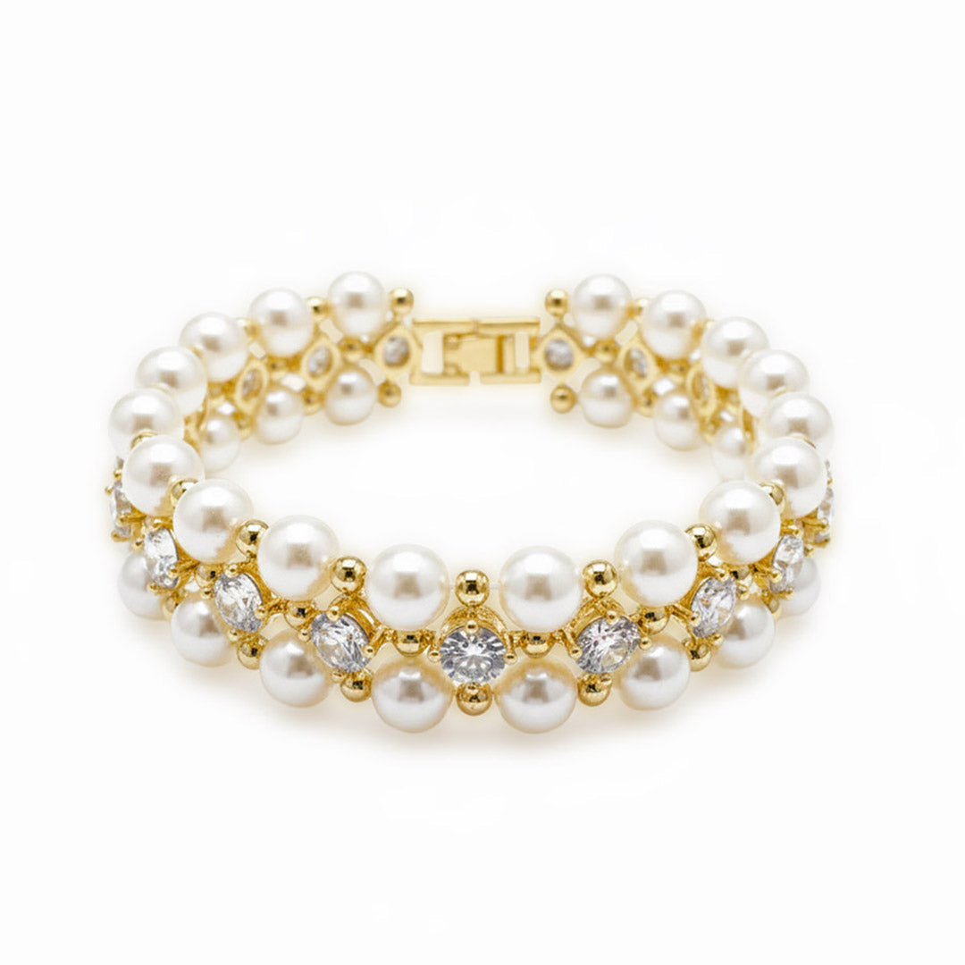 Pearl & Sparkle Harmony Bracelet