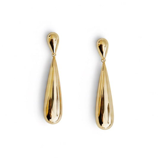 Double-Tier Golden Sculptural Drops