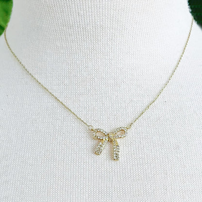 Petite Shine Bow Pendant