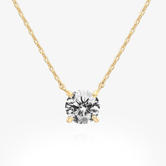 Luminous Crystal Solitaire | 18K Gold Vermeil