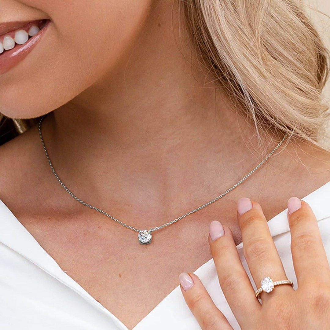Luminous Crystal Solitaire | 18K Gold Vermeil