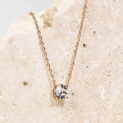Luminous Crystal Solitaire | 18K Gold Vermeil