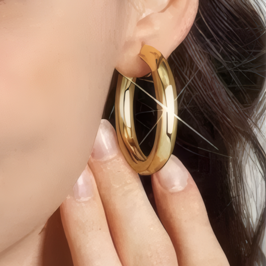 Glow & Edge Hoops — Chunky Tubular Hoops