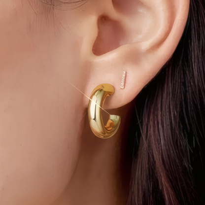 Glow & Edge Hoops — Chunky Tubular Hoops